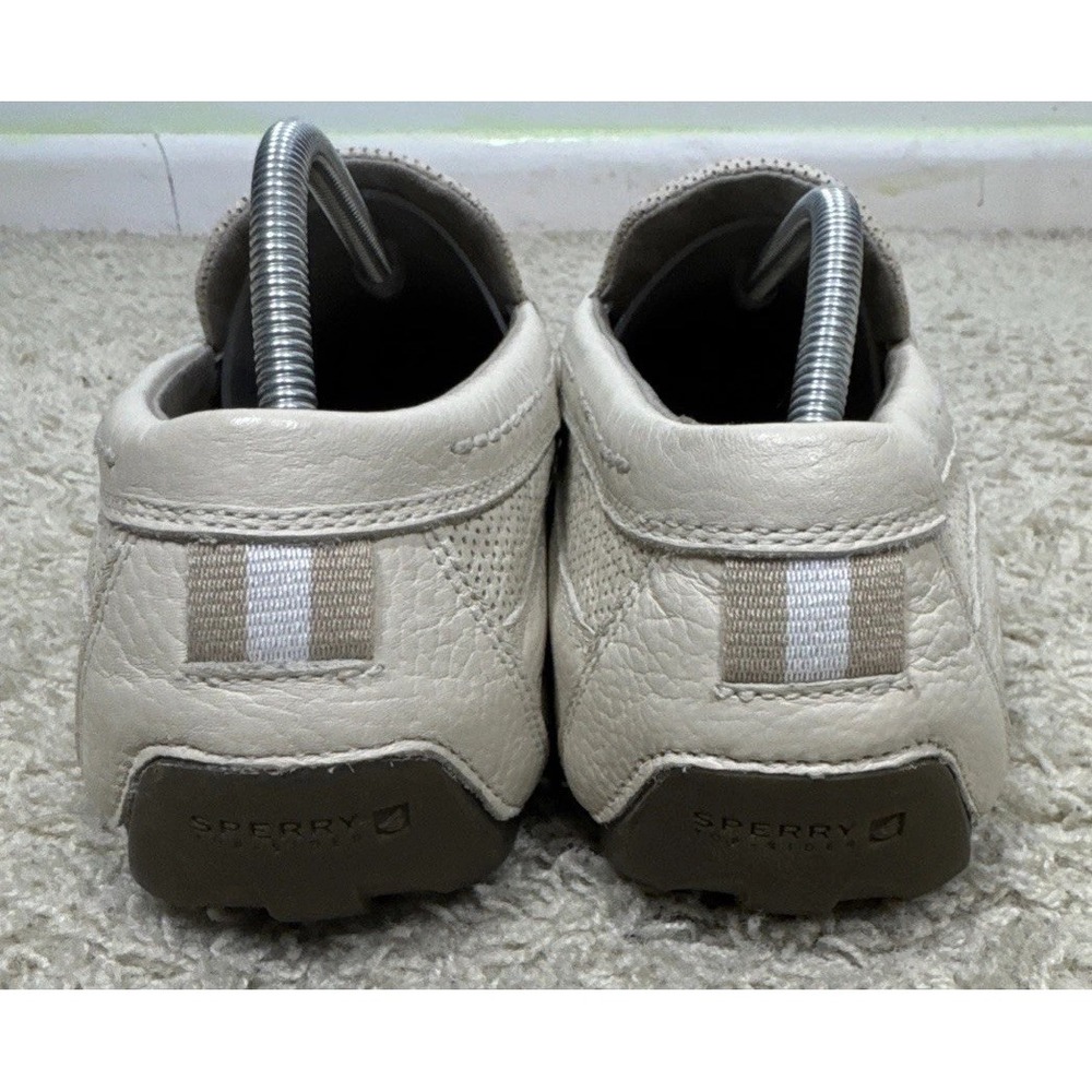 Sperry Top-Sider Pilot Collection Cream Perforated Slip On Loafers Boat Shoes 12 - Picture 7 of 13